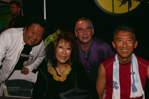 David Kandell, Dan Kurammoto, June Kuramoto, Danny Yamamato from the Hiroshima Band